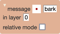 Message action open